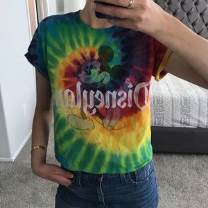 Tie dye Disneyland Mickey tee shirt